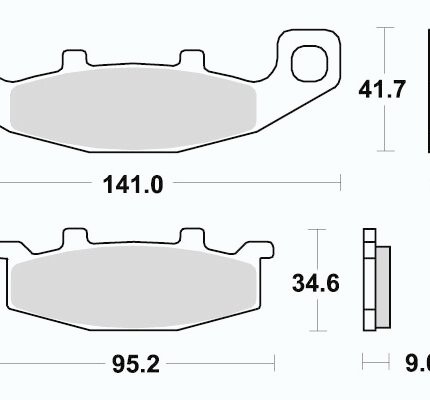Sbs Brakepads Sintered rear