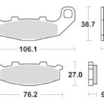 Sbs Brakepads Sintered rear