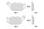 Sbs Brakepads Sintered rear