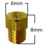 Main Jet, # 80 , Hex small, Fits: Mikuni
