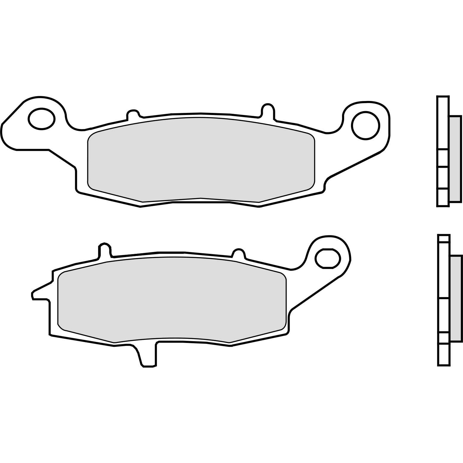 07KA18.jpg Brembo Brakepads Sintered Rear Road - Image 1