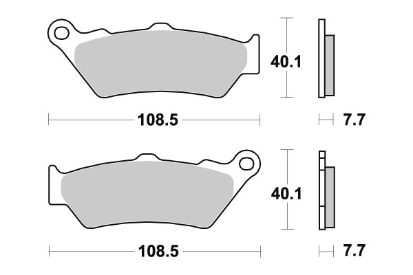 23-674.jpg Sbs Brakepads Sintered rear - Image 1