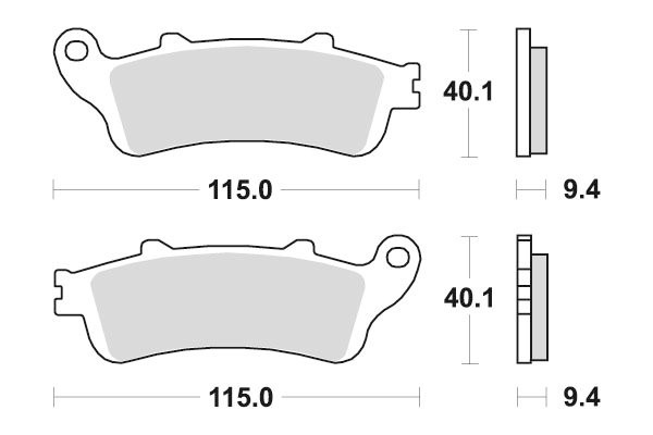 23-722.jpg Sbs Brakepads Sintered rear - Image 1