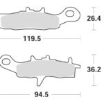 Sbs Brakepads Carbon Silver