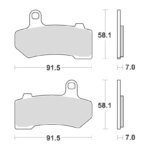 Sbs Brakepads Sintered rear