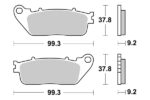 Sbs Brakepads Sintered rear