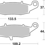 Sbs Brakepads Sintered rear
