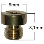 Main Jet, # 62 , Round, 6mm, Fits: Dellorto