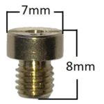 Main Jet, # 68 , Round, 5mm, Fits: Dellorto