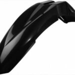Tec-X Front fender, Supermotard, Black, Universal