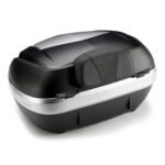Givi Polyurethane backrest V47 covered in black simulated leather with GIVI logo