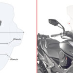 Givi Specific screen, transparent 85,5 x 66 cm (h x w) Xciting 400i (13-15)