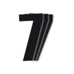 Blackbird Race Numbers Black - pack of 3 cm.13X7 #7