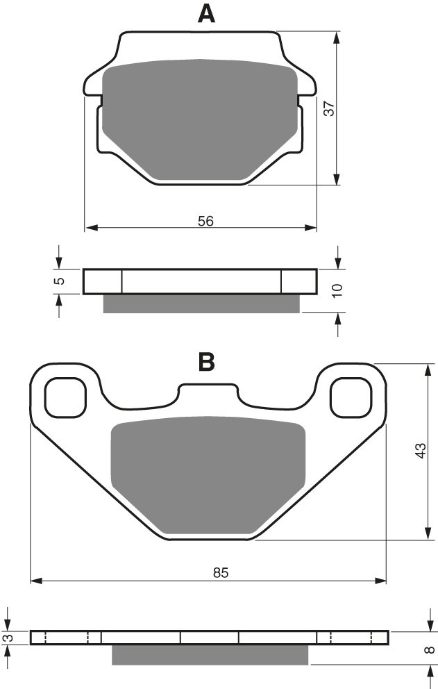 46-12-005.jpg GOLDFREN Brake Pads 005 Ceramic Carbon AD - Image 1