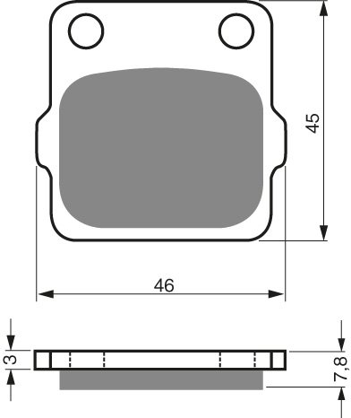 46-12-007.jpg GOLDFREN Brake Pads 007 Ceramic Carbon K1 - Image 1