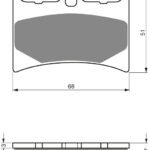 GOLDFREN Brake Pads 019 Ceramic Carbon AD