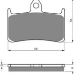 GOLDFREN Brake Pads 069 Ceramic Carbon S3