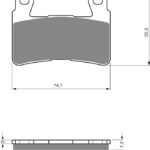 GOLDFREN Brake Pads 134 Ceramic Carbon S3