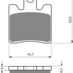 GOLDFREN Brake Pads 147 Ceramic Carbon S3