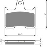 GOLDFREN Brake Pads 148 Ceramic Carbon S3