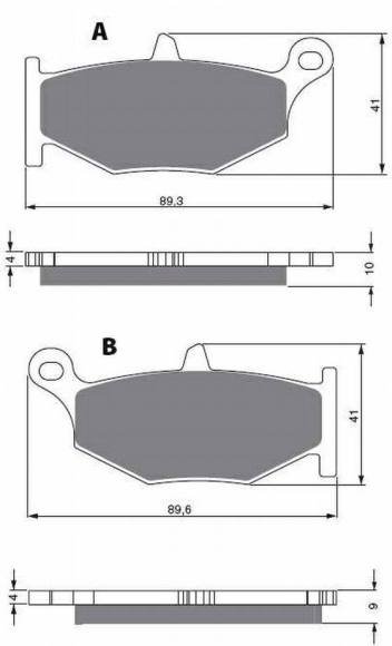 48-12-241.jpg GOLDFREN Brake Pads 241 Ceramic Carbon AD - Image 1