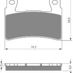 GOLDFREN Brake Pads 279 Ceramic Carbon S3