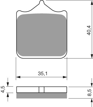 48-12-304-3.jpg GOLDFREN Brake Pads 304 Ceramic Carbon S3 - Image 1