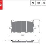 GOLDFREN Brake pads 379 Ceramic carbon AD