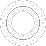 GOLDFREN brakedisc yd267 hd150 id132 t5,1