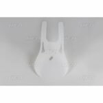 UFO Front oval plate veteran MX/Enduro 76-83 White