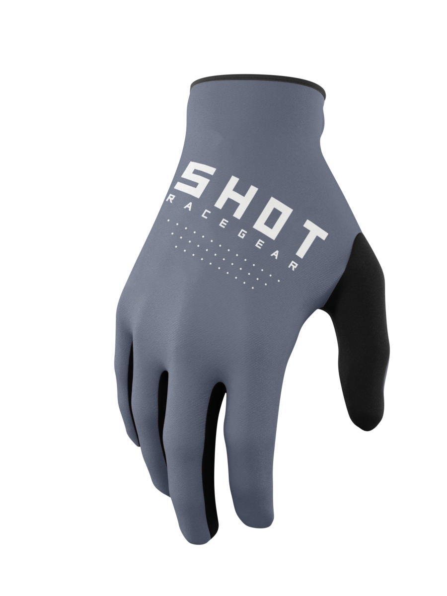 612-2330.png Shot Gloves Raw Grey - Image 1