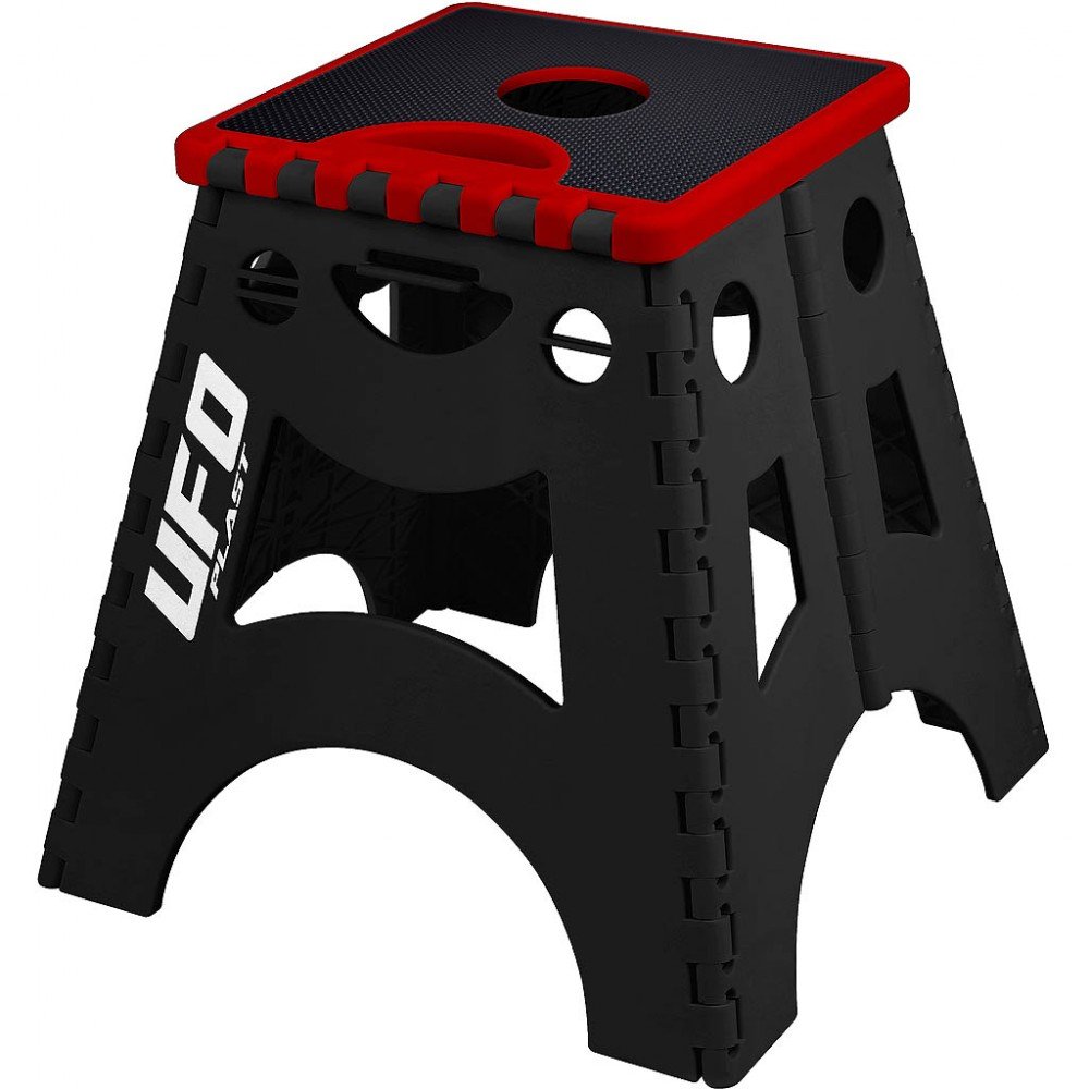 650-2428-B.jpg UFO Foldable bike stand Black/red - Image 1