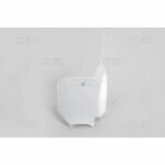 UFO Front number plate CR80/85 96- CRF150R 2007- White 041