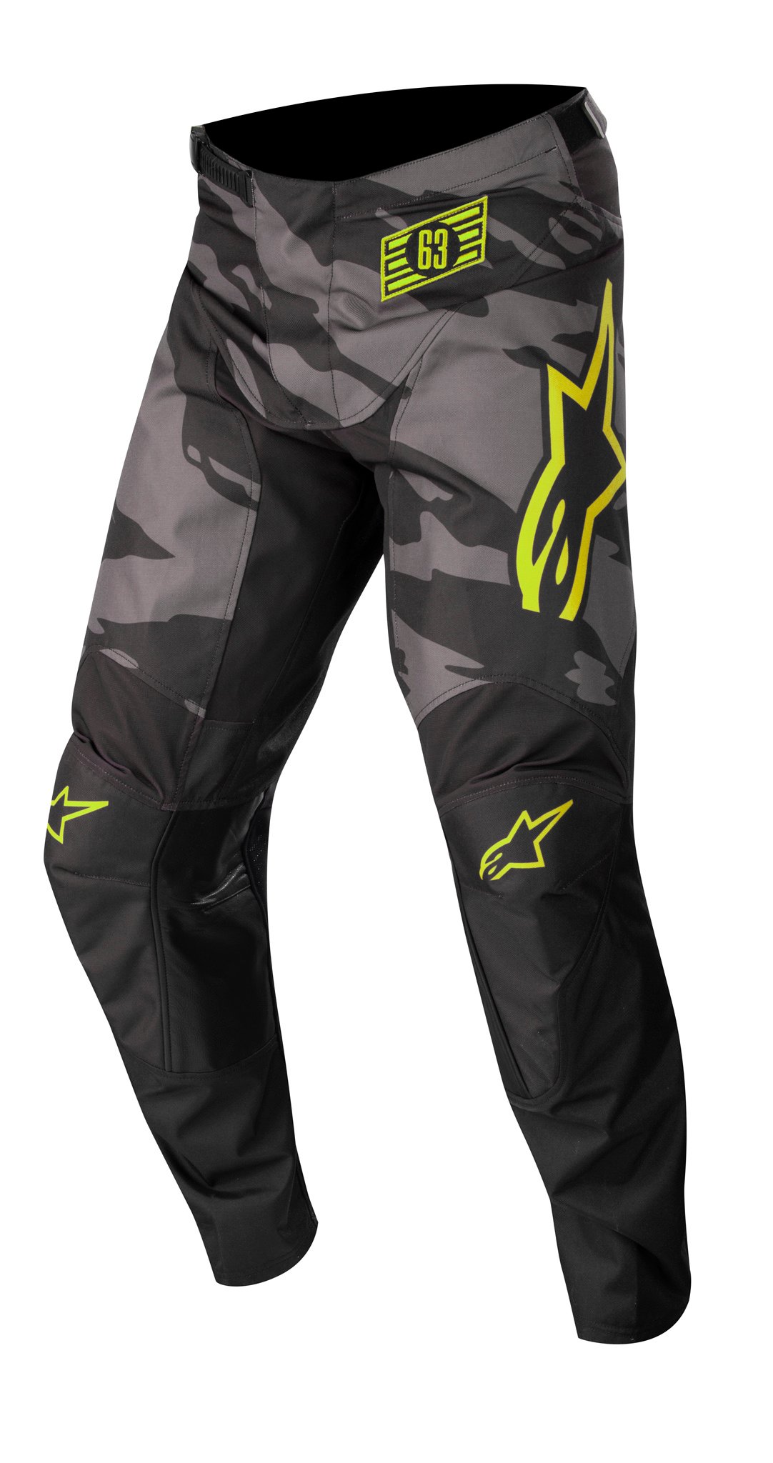 691-3741222-1154.jpg Alpinestars Pants Racer Junior Tactical Black/Grey/Yellow - Image 1