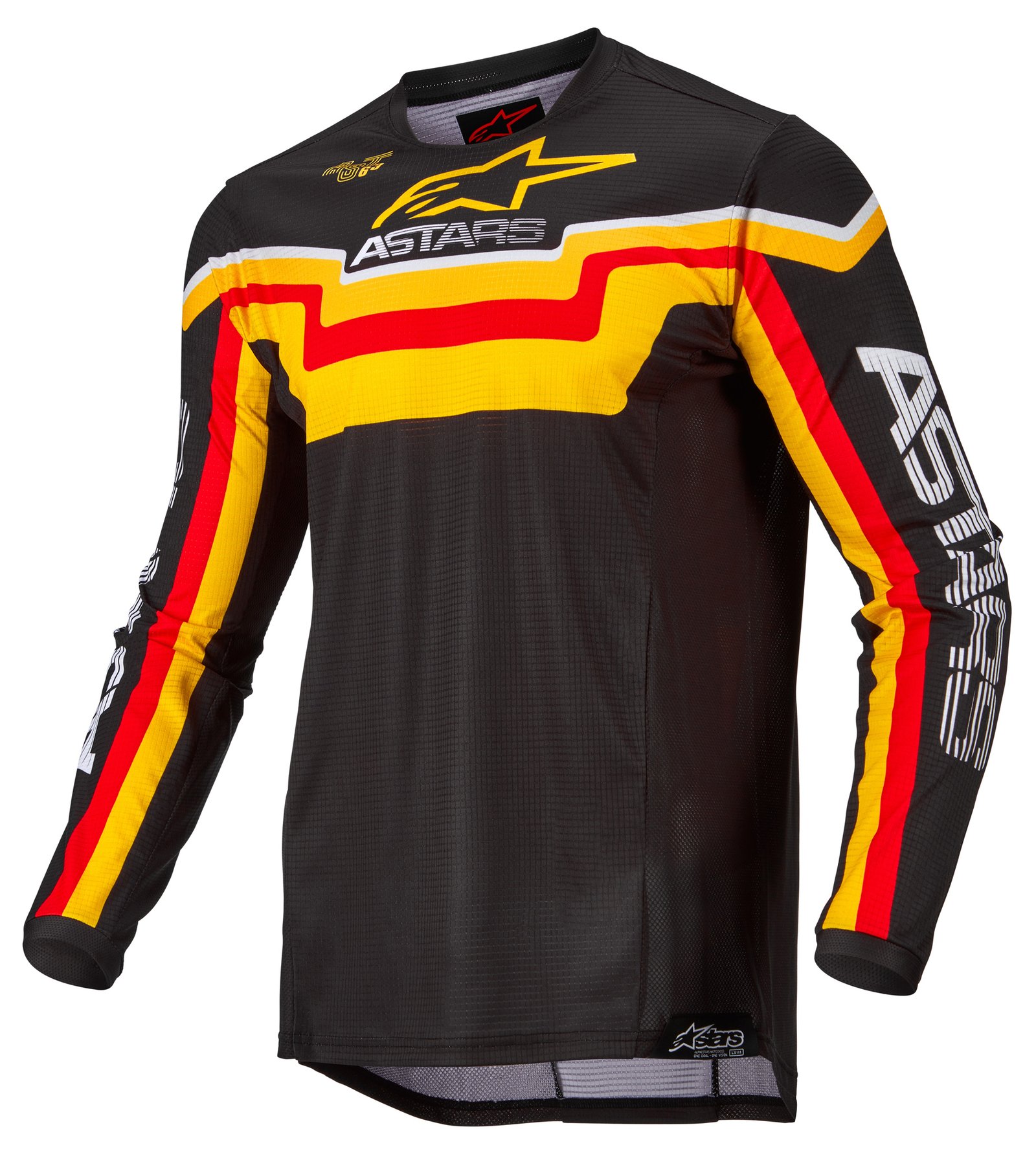 691-3761122-1540.jpg Alpinestars Jersey Techstar Quadro Black/Yellow - Image 1