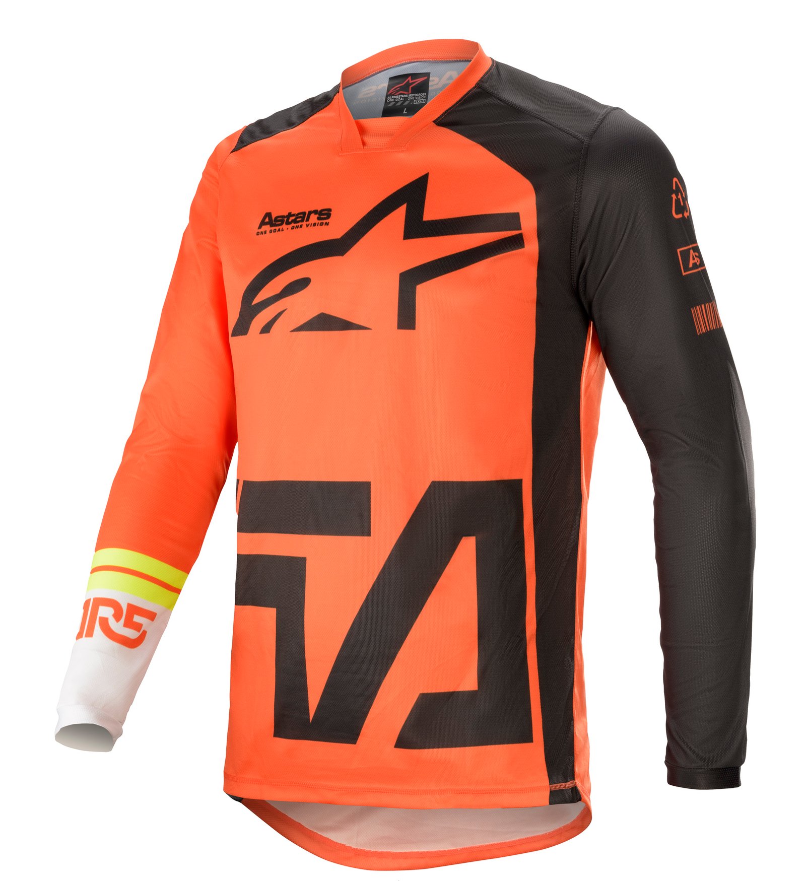 691-3762121-4442.jpg Alpinestars Racer Jersey Compass Orange/Grey/White - Image 1