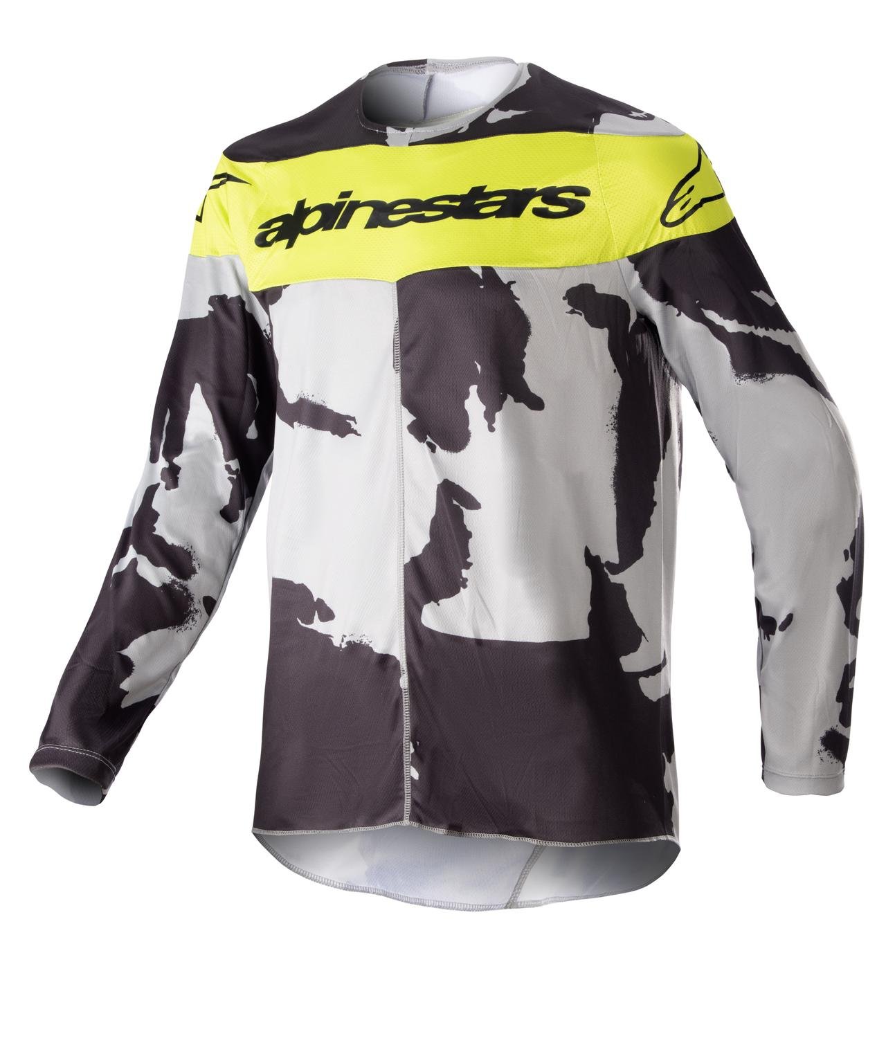 691-3771223-9255.jpg Alpinestars Jersey Racer Junior Tactical Yellow Fluo/Camo - Image 1