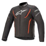 Alpinestars Jacket T-Jaws v3 Waterproof Black/Red Fluo