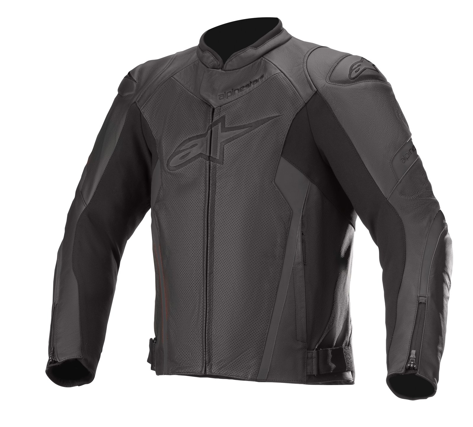 693-3103621-1100.jpg Alpinestars Leather jacket Faster AirFlow v2 Black - Image 1