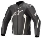 Alpinestars Leather jacket Faster AirFlow v2 Black/White