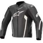 Alpinestars Leather jacket Faster AirFlow v2 Black/White