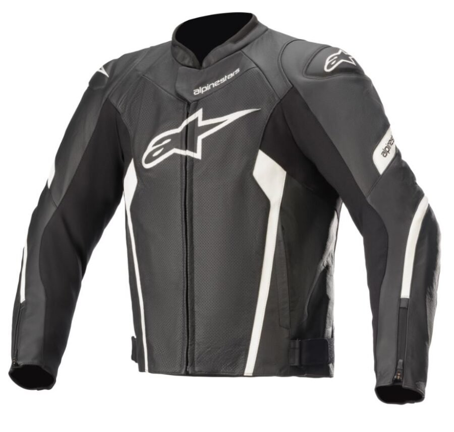 693-3103621-12.JPG Alpinestars Leather jacket Faster AirFlow v2 Black/White - Image 1