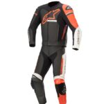 Alpinestars Leather suit GP Force Phantom V2 2 PCS Black/White/Fluo Red 58