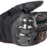 Alpinestars Glove SMX-1 Waterproof Black/Red Fluo