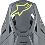 Alpinestars Visor S-M8 - RADIUM Cool Grey Yellow Fluo