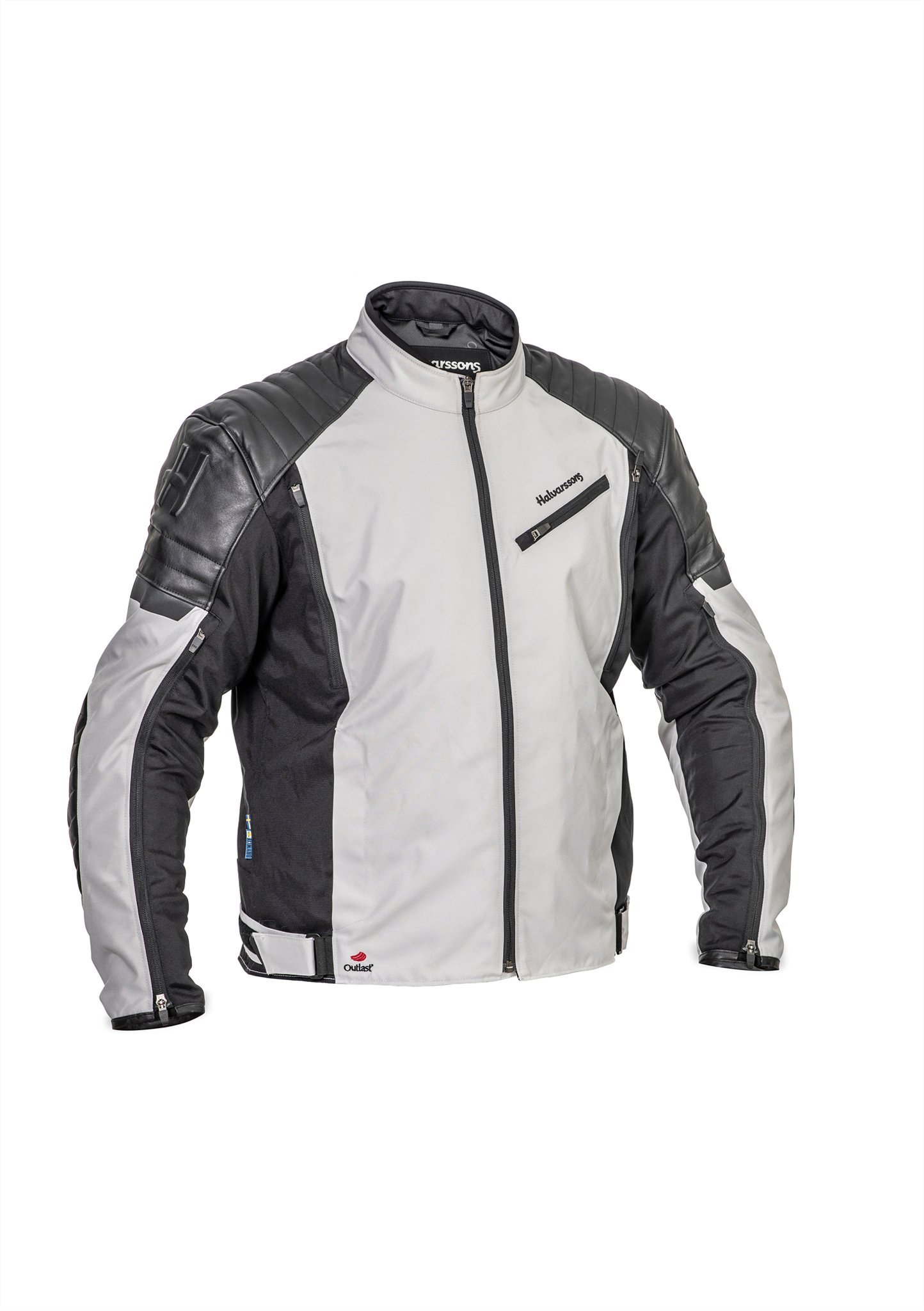 710-23060219.jpg Halvarssons Textile Jacket Solberg Light grey/Black - Image 1