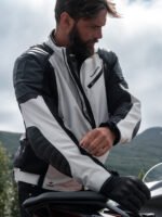 Halvarssons Textile Jacket Solberg Light grey/Black - Image 4