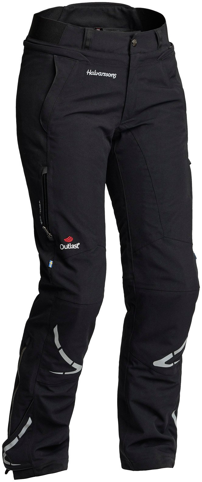 710-66810000.jpg Halvarssons Textile pants Wish Lady Black Short Leg - Image 1