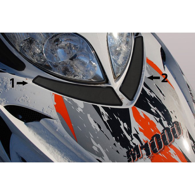 823-F0096.jpg Frogzskin Arctic Cat Headlight Vent Cover (2 pc) - 05-11 M-Series, 06-11 CF - Image 1