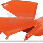 Polisport radiator scoop SX 05-06, EXC 05-07 orange (6)